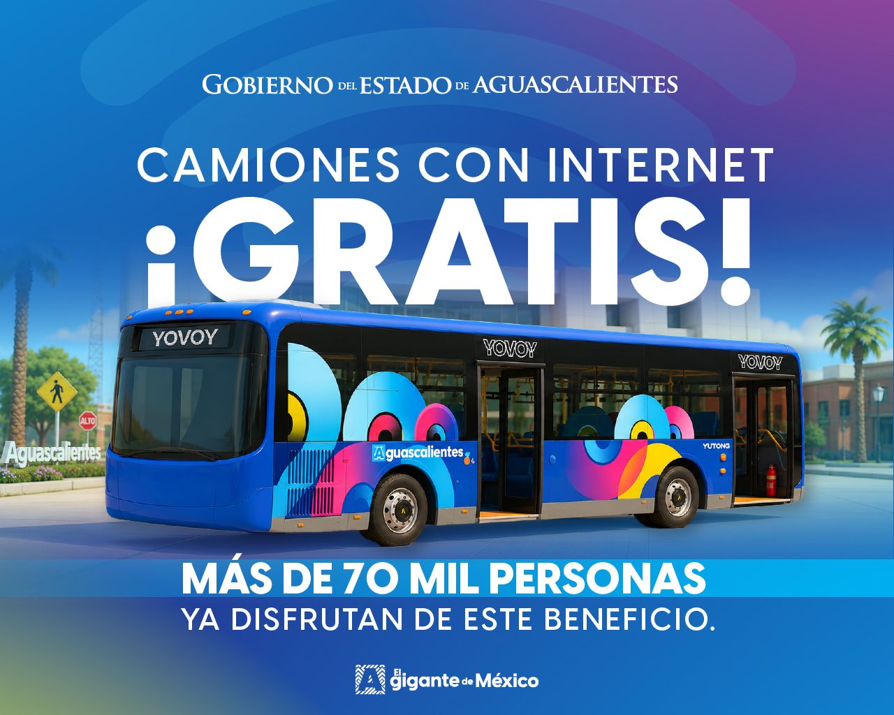 ¡El internet gratuito en los camiones urbanos es un éxito!