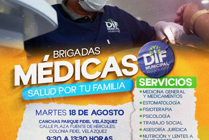 DIF MUNICIPAL LLEVARÁ BRIGADAS MÉDICAS GRATUITAS A LOS FRACCIONAMIENTOS FIDEL VELÁZQUEZ Y MORELOS I
